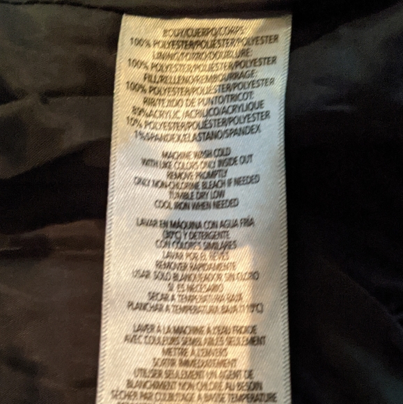 Calvin Klein Performance vest black with pockets and faux fur collar - Picture 8 of 8